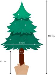 SPRINGOS Ct0114 Karácsonyfa Fenyő Törzsön 180 Cm (ct0114)