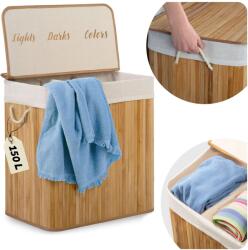 Massido Bambusz szennyestartó fedéllel 150 l Massido (678200)