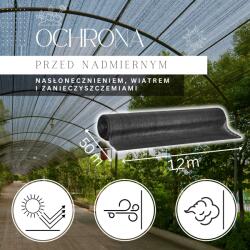 Springos Sn0029 Zöld árnyékoló Háló 140 Gsm 1, 3 X 50 M 200 Kötőelem (sn0029)