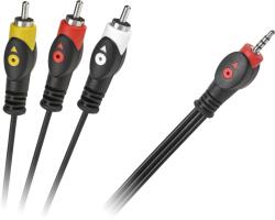 Cabletech Kábel Jack 3, 5mm(4pol) - RCA 3x, 1, 5m (KPO28511-5)