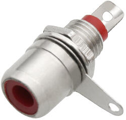  3 db piros RCA aljzat szereléshez (1779)