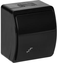 ORNO Fekete háromirányú vízálló kapcsoló IP44 (OR-OE-7102/B)