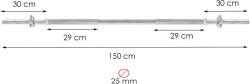 Springos Fa1048 Egyenes Tengely 150 Cm 25 Mm (fa1048)