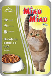 MIAU MIAU Macskaeledel Adult Nedves Kacsa 100 g