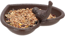 Esschert Design Szív alakú öntöttvas madáretető és itató