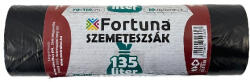 Fortuna Szemeteszsák Fortuna 135L Fekete 70X110 cm 10 Darabos
