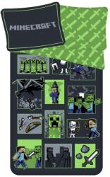 Jerry Fabrics Lenjerie de pat pentru copii din bumbac pentru pat de o persoană 140x200 cm Minecraft Survival Mode - Jerry Fabrics Lenjerie de pat