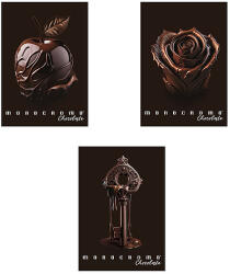 Pigna Füzet Pigna Monocromo Chocolate A/4 tűzött 38 lapos kockás margós - dellaprint
