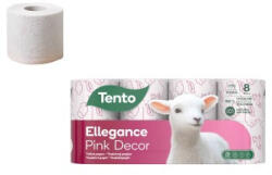 Tento Ellegance Pink Decor Wc Papír 3 Rétegű 8 Tekercs