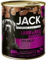 Jack kutya konzerv ragu bárány-rizs 800g - petguru