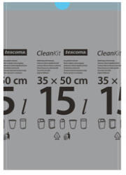 Tescoma Clean Kit Összehúzható Szemeteszsák 15 L, 15 db - fizz