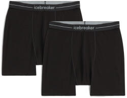 Icebreaker Men Merino 150 Anatomica Boxers 2 Pack férfi boxer XL / fekete