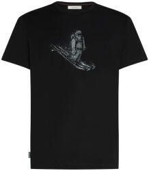 Icebreaker Merino 150 Tech Lite Skiing Yeti férfi póló XL / fekete