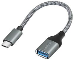 LogiLink USB 3.2 Gen1 Type-C adapter, C/M-USB-A/F, OTG, alumínium, 0, 15 m (CU0106)