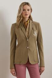 Lauren Ralph Lauren zakó bézs, sima, egysoros gombolású, 200797305 - barna M