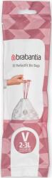 Brabantia PerfectFit Szemeteszsák - V Méret, 2-3 L, 10 Zsák/Tekercs