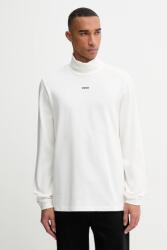 HUGO BOSS pamut hosszúujjú fehér, sima, 50547372 - fehér S