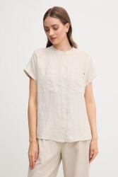 Tommy Hilfiger len ing állógalléros, bézs, relaxed, WW0WW44715 - bézs 44