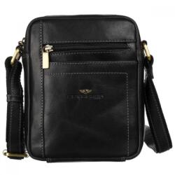 PETERSON Férfi Bőr Oldaltáska Tb-117-Com Fekete (ZLK-ptn-tb117com-bl-85045194)