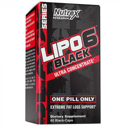 Nutrex Lipo-6 Black Ultra Concentrated EU Ultrakoncentrált Zsírégető Formula 60 Kapszula