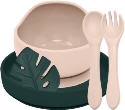 PETITEMARS PETITE&MARS Szilikon étkészlet TAKE&MATCH 4 db Desert Sand - Misty Green 6hó+