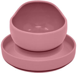 Petite&Mars PETITE&MARS Szilikon 2 részes étkészlet TAKE&MATCH tányér + tál Dusty Pink 6hó+