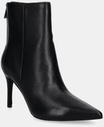 Guess bőr csizma FEYLY fekete, női, tűsarkú, FLDFEY LEA10 - fekete Női 41