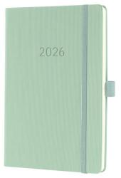 Sigel Naptár A5 heti 2026 kemény borító Sigel Conceptum mentazöld (SIC2672)