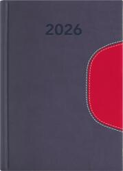 Dayliner Naptár tervező B6 heti Dayliner Memphis szürke-piros (2026) (NMB6SZPU)