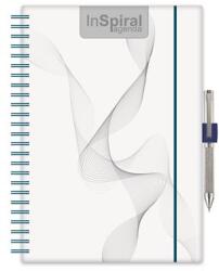 Dayliner Naptár tervező A5 heti Dayliner InSpiral fehér-kék (2026) (NSA5HFKU)