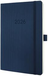 Sigel Naptár A5 heti 2026 puha borító Sigel Conceptum éjkék (SIC2632)