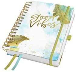 Sigel Naptár spirál A5 heti 2026 kemény borító Sigel Jolie Good Vibes (SIJ6606)