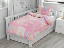Lenjerii din bumbac pentru patut Culoare roz, COTTON TEDDY Lenjerie de pat