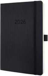 Sigel Naptár A5 heti 2026 puha borító Sigel Conceptum fekete (SIC2622)