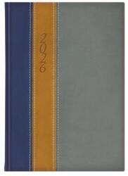 TopTimer Naptár tervező A5 napi Toptimer Fashion kék-okker-szürke (2026) (NKF021KOSZU)