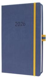 Sigel Naptár A5 heti 2026 kemény borító Sigel Linescape kék-sárga (SIL2602)