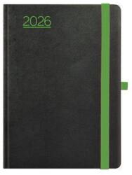 TopTimer Naptár tervező B6 heti Toptimer Nero fekete-zöld (2026) (NKN012ZU)