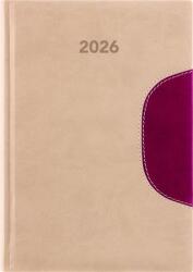 Dayliner Naptár tervező B5 heti Dayliner Memphis bézs-padlizsán (2026) (NMB5BPU)