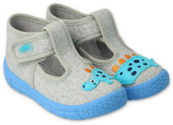 BEFADO 631P043 fiúk szürke DINO papucs szürke színben 23 631P043_23 (631P043_23)