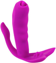 Javida - G-pont és csiklóizgató vibrátor (lila) (05531150000) - padlizsan
