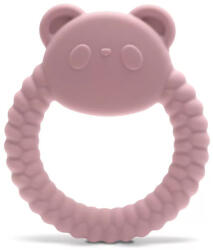  Lorelli Panda természetes szilikon rágóka - Deep Pink