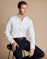 Charles Tyrwhitt Spread Collar Non-Iron Herringbone Shirt - Extra Slim fit | 41 | 91 (Standard)