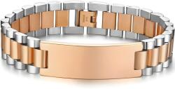 HARAHU AX-38435 férfi karkötő - Arany/Rózsaszín/21cm/12mm KP38435