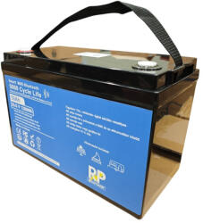 Realpower RP 25, 2V 50Ah lítium vasfoszfát (LiFePo4) akkumulátor / bluetooth, kemping, hajó, hobby (RP-LFP25.6V50AH-BT)