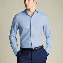 Charles Tyrwhitt Spread Collar Non-Iron Herringbone Shirt - Sky Blue - Slim fit | 42 | 86 (Standard)