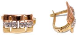 Ékszershop Bicolor köves arany fülbevaló (1312725)