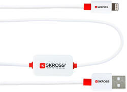 SKROSS USB kábel, töltő, szinkron, alarm (lightning) 1m (2.700211)