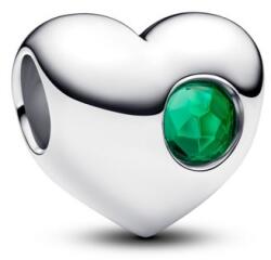 Pandora ékszer Gravírozható szív Május ezüst charm 794161C05