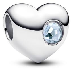 Pandora ékszer Gravírozható szív Március ezüst charm 794161C03