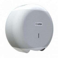 LOSDI ECO LUX Line mini toalettpapír adagoló fehér - klin